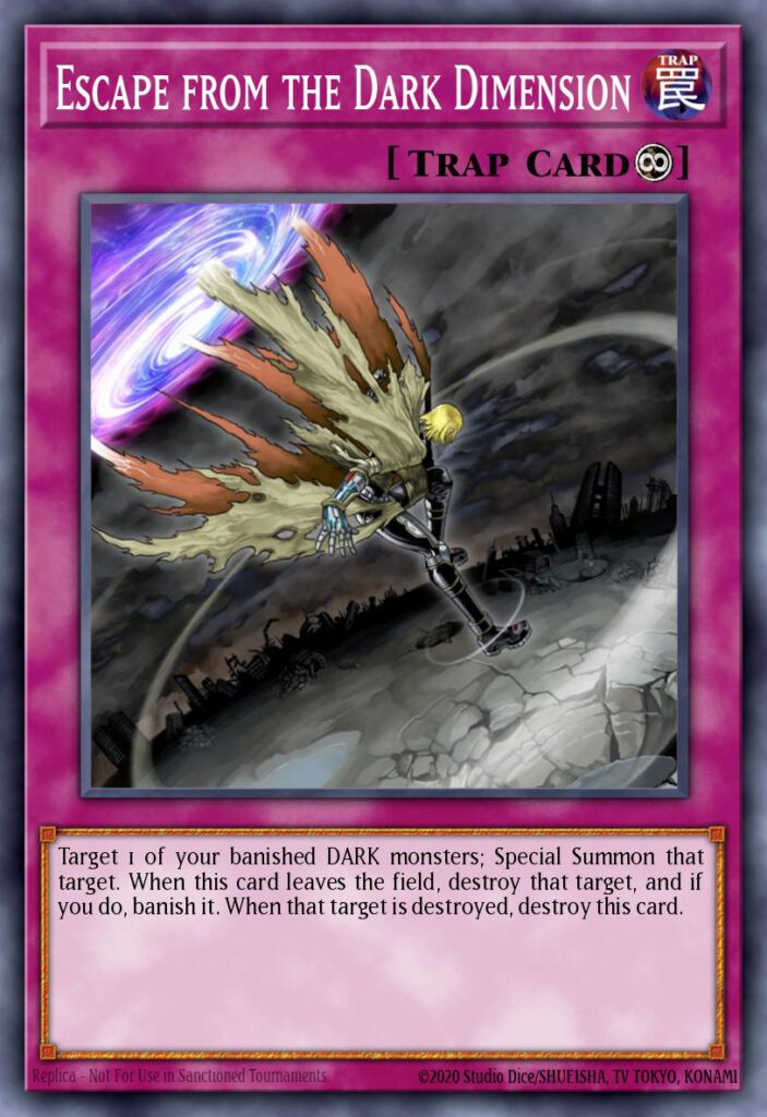 Escape from the Dark Dimension