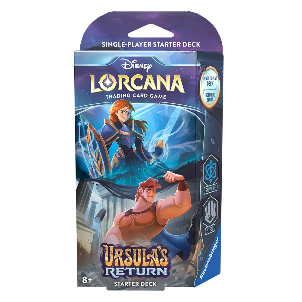 Disney Lorcana: Ursula’s Return Starter Deck – Sapphire & Steel